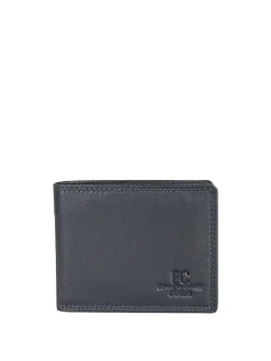 Enrico Coveri Contemporary Portafoglio in pelle mini da uomo - blu scuro
