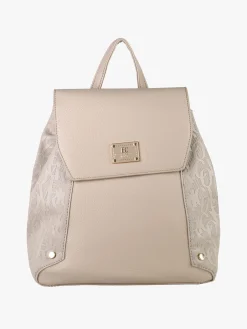 Enrico Coveri Contemporary Zaino donna in ecopelle con patta - sabbia