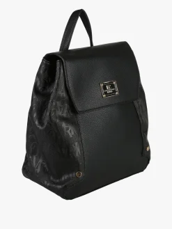 Enrico Coveri Contemporary Zaino donna in ecopelle con patta - nero