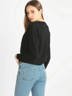 Enrico Coveri Maglia girocollo donna in lurex