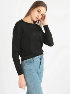Enrico Coveri Maglia girocollo donna in lurex