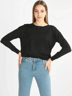 Enrico Coveri Maglia girocollo donna in lurex