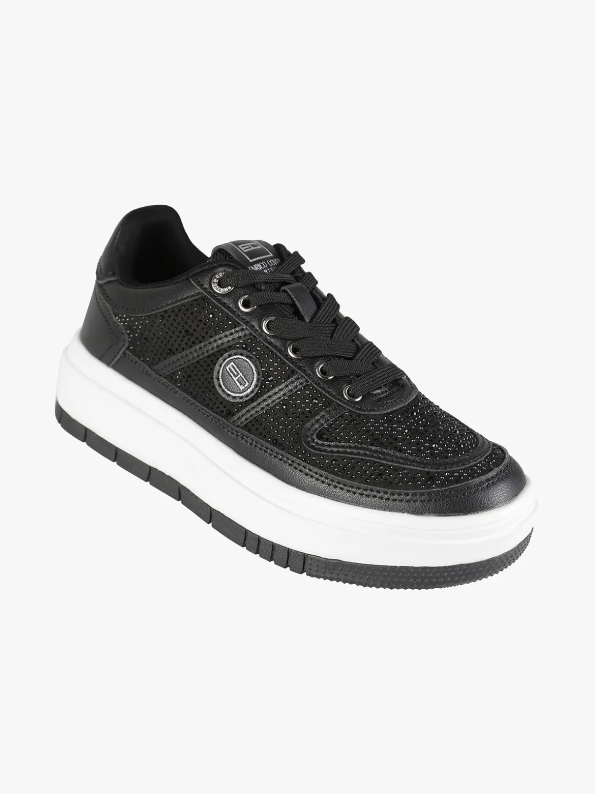 Enrico Coveri Sportswear Sneakers donna con platform e strass