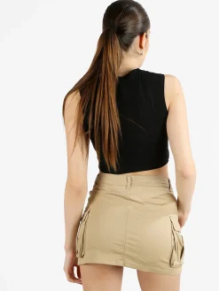 Essenziale Milano Canotta cropped da donna a spalla larga