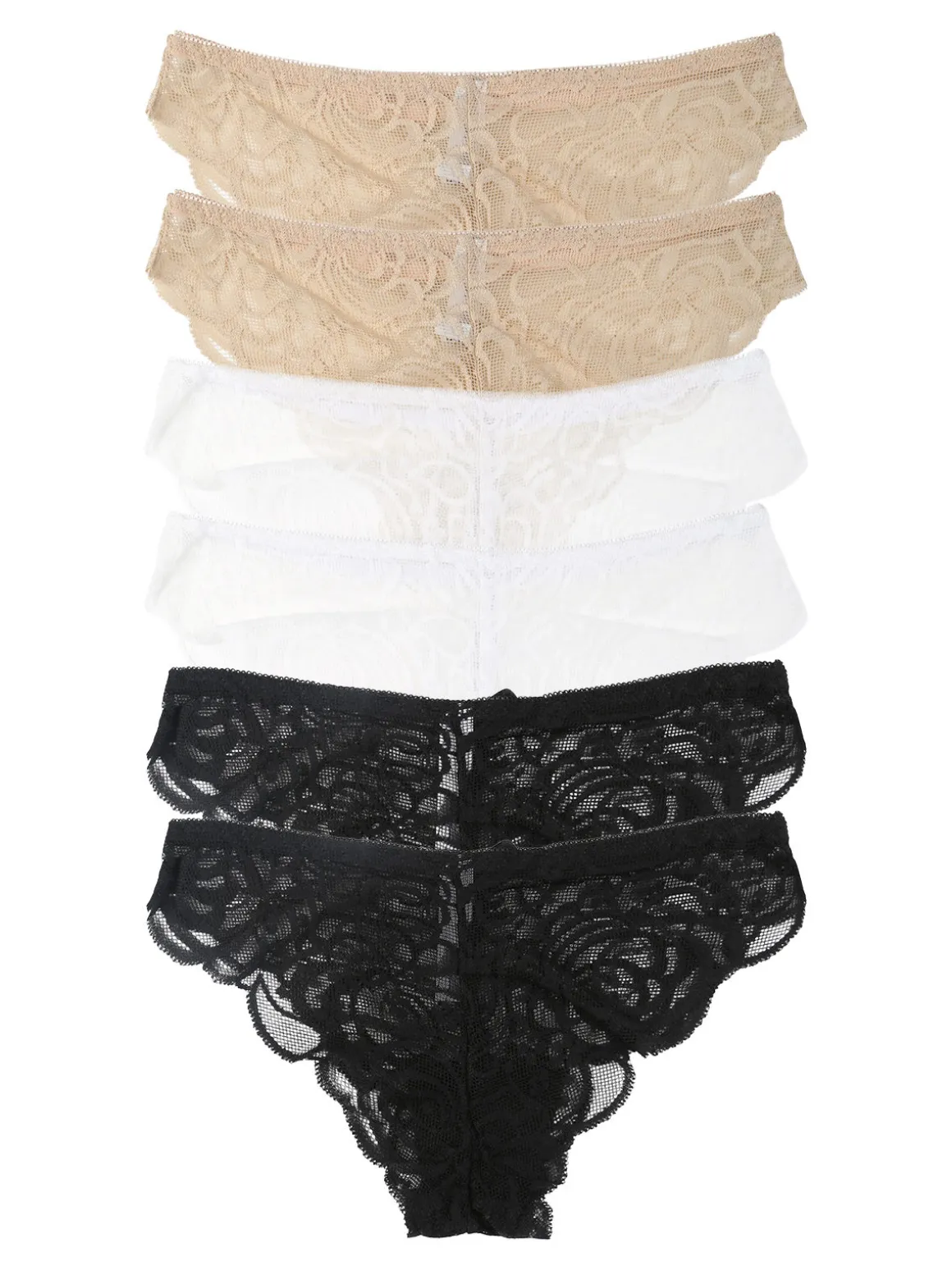 Essenziale Milano Confezione da 6 slip donna in pizzo - multicolore