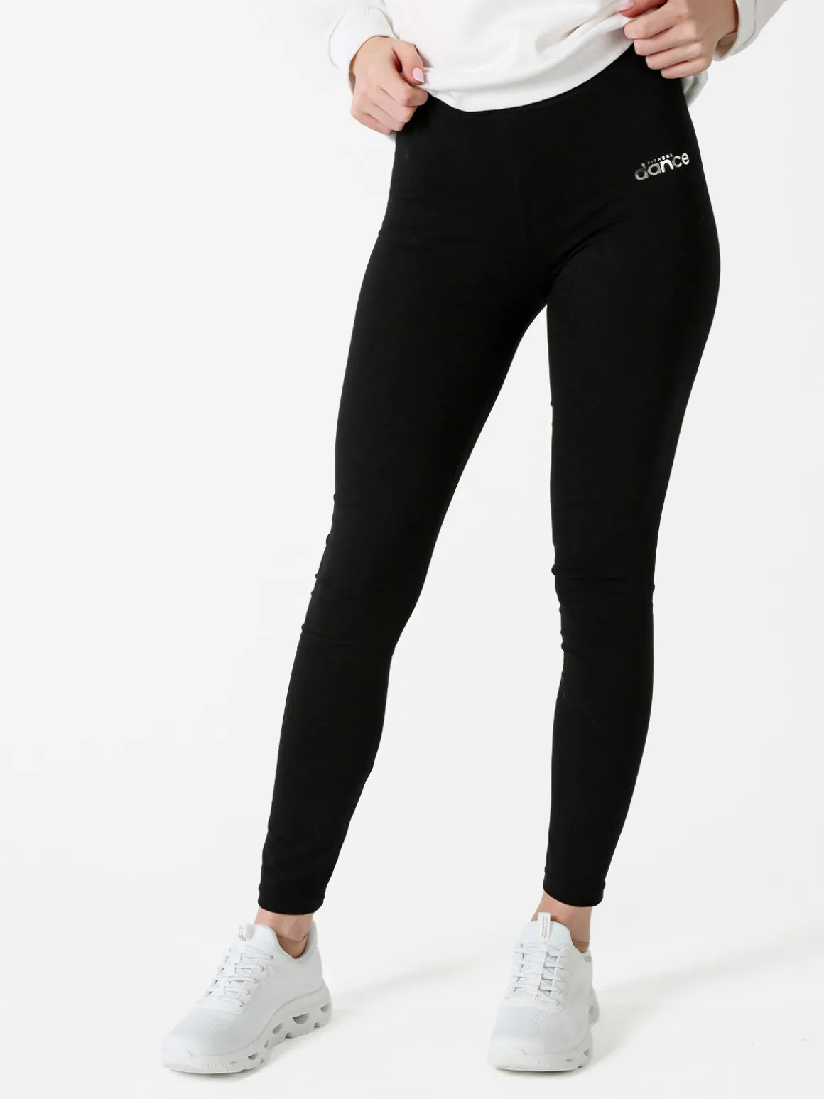Essenziale Milano Leggings donna in cotone - nero