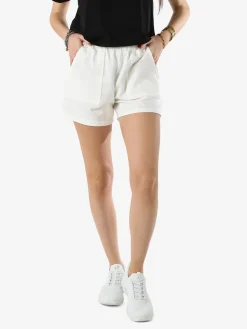 Essenziale Milano Shorts donna con elastico in vita - bianco