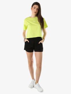 Essenziale Milano Shorts donna con elastico in vita - nero