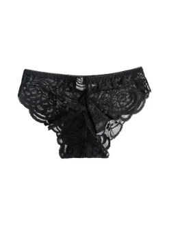 Essenziale Milano Slip donna in pizzo - nero