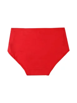 Essenziale Milano Slip maxi da donna in cotone - rosso