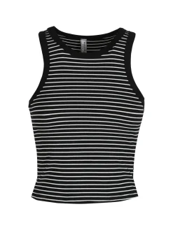 Essenziale Milano Top cropped donna a righe