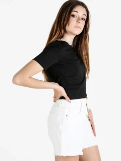 Essenziale Milano T-shirt crop da donna in cotone