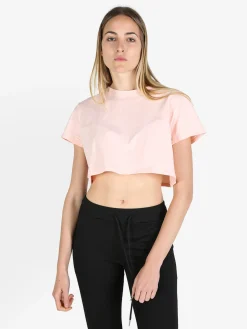 Essenziale Milano T-shirt crop da donna in cotone