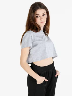 Essenziale Milano T-shirt crop da donna in cotone