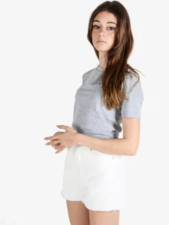 Essenziale Milano T-shirt crop da donna in cotone