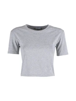 Essenziale Milano T-shirt crop da donna in cotone