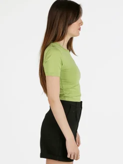 Essenziale Milano T-shirt cropped da donna girocollo