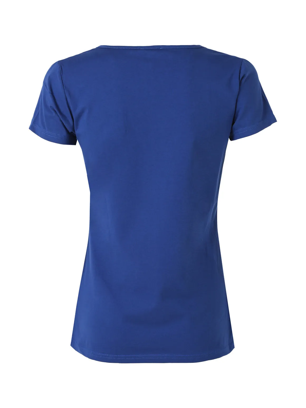 Essenziale Milano T-shirt da donna in cotone con scollo quadrato - rosso