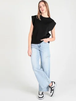 Essenziale Milano T-shirt donna con giromanica ampio