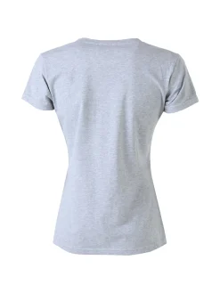 Essenziale Milano T-shirt girocollo da donna in cotone - grigio