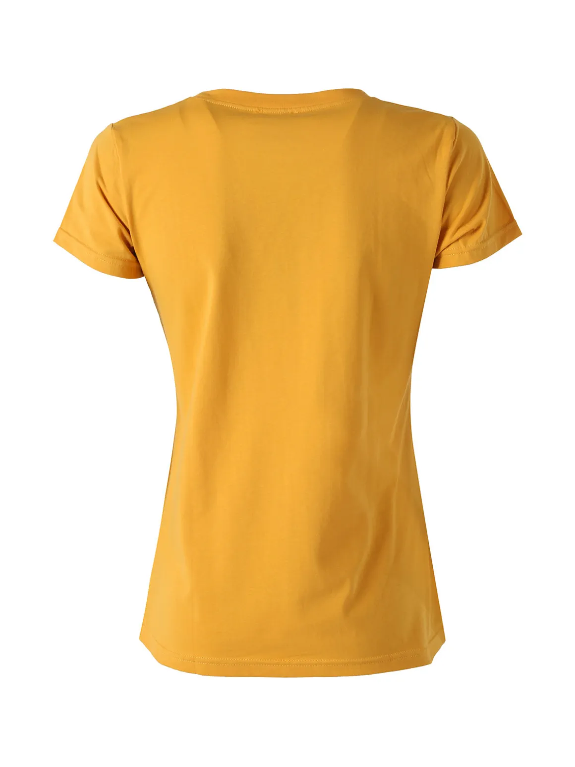 Essenziale Milano T-shirt girocollo da donna in cotone - senape