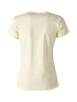 Essenziale Milano T-shirt girocollo da donna in cotone - giallo
