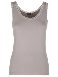 Esse Speroni Canotta donna in cotone modal con pizzo