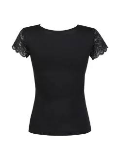 Esse Speroni Maglia manica corta donna con pizzo