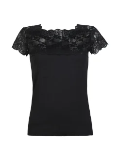 Esse Speroni Maglia manica corta donna con pizzo