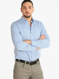 Fabio Galanti Camicia classica da uomo con taschino