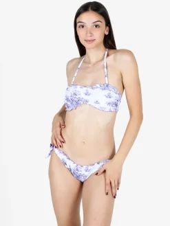 Farfala Fiore Bikini donna a fascia con imbottitura e slip