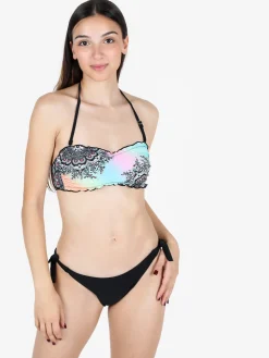 Farfala Fiore Bikini donna a fascia con coppe imbottite e brasilana
