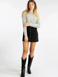 Farfallina Gonna in jeans con bottoni