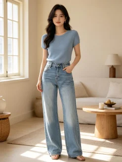 Farfallina Jeans donna baggy push up - jeans
