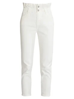 Farfallina Jeans donna bianchi mom fit