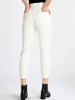 Farfallina Jeans donna bianchi mom fit