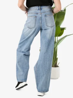 Farfallina Jeans donna con strappi a gamba larga - jeans