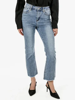 Farfallina Jeans donna crop a zampa - jeans