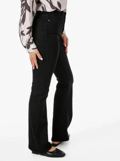 Farfallina Jeans donna flare a vita alta - nero
