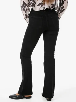 Farfallina Jeans donna flare a vita alta - nero