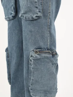 Farfallina Jeans donna multitasche con polsini