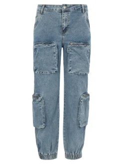 Farfallina Jeans donna multitasche con polsini