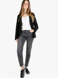Farfallina Jeans donna regular fit push up - grigio scuro