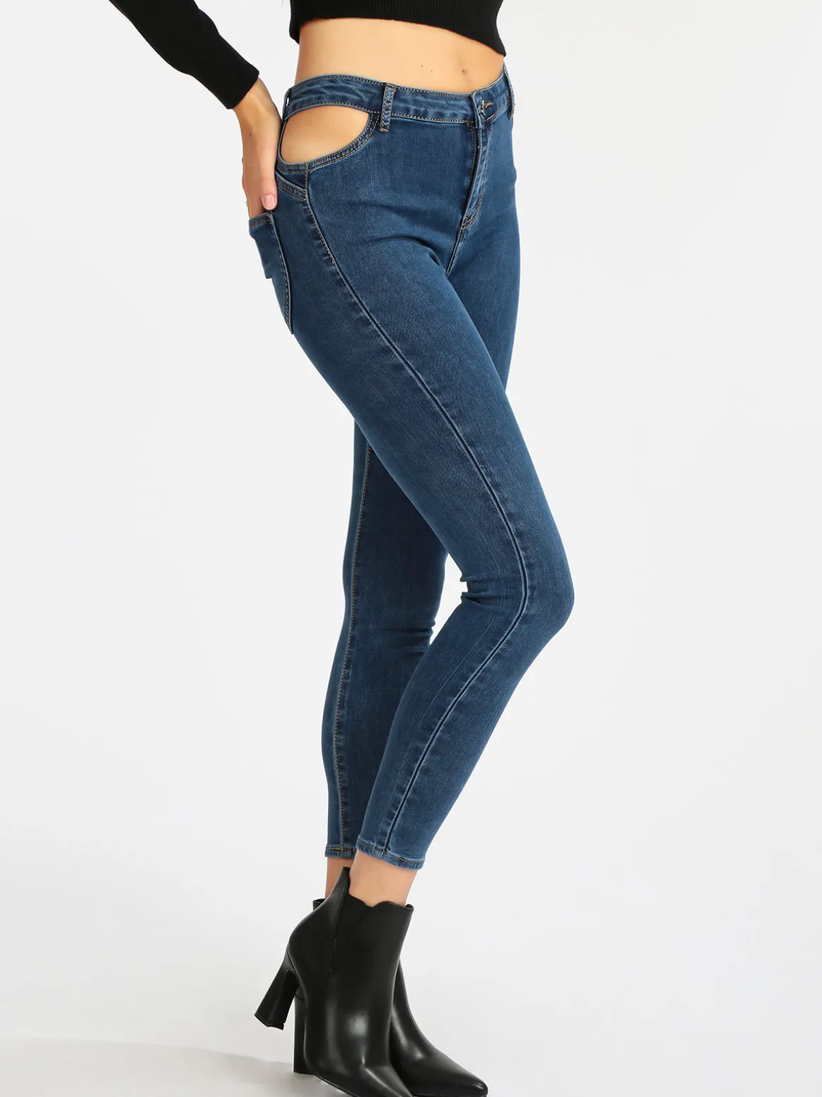 Farfallina Jeans donna skinny a vita alta
