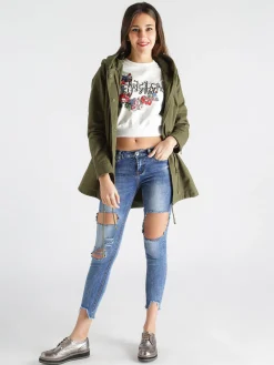 Farfallina Jeans skinny strappati