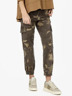 Farfallina Pantaloni donna camouflage con tasconi laterali