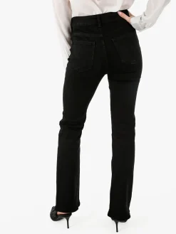Farfallina Pantaloni donna jeans a zampa - nero