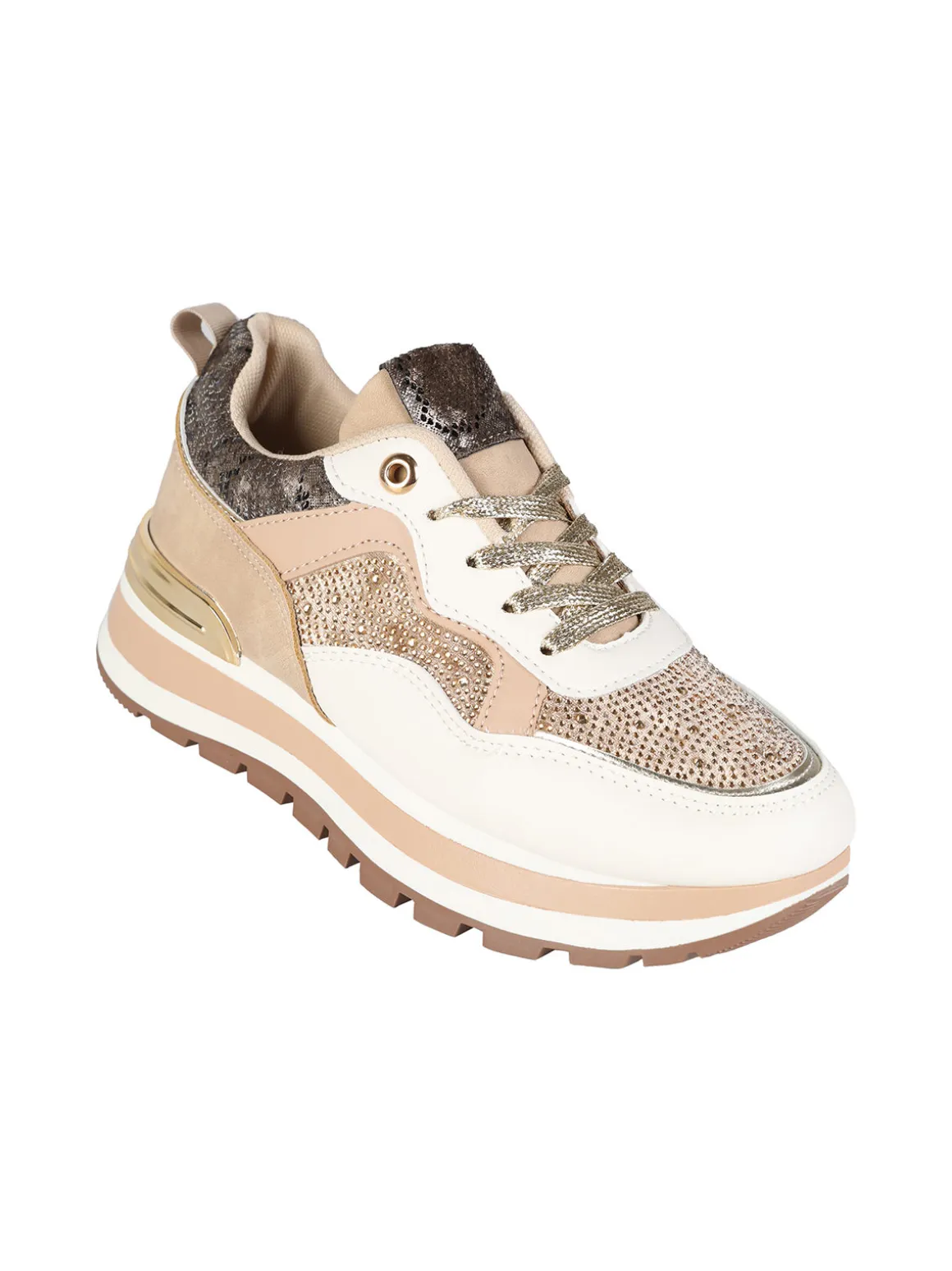 Fashion&Bella Sneakers donna multicolore con strass