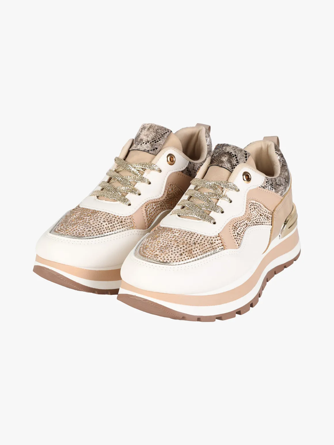 Fashion&Bella Sneakers donna multicolore con strass
