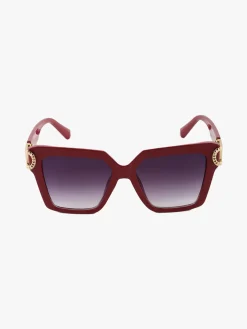 Fashion Eyewear Occhiali da sole quadrati da donna - bordeaux